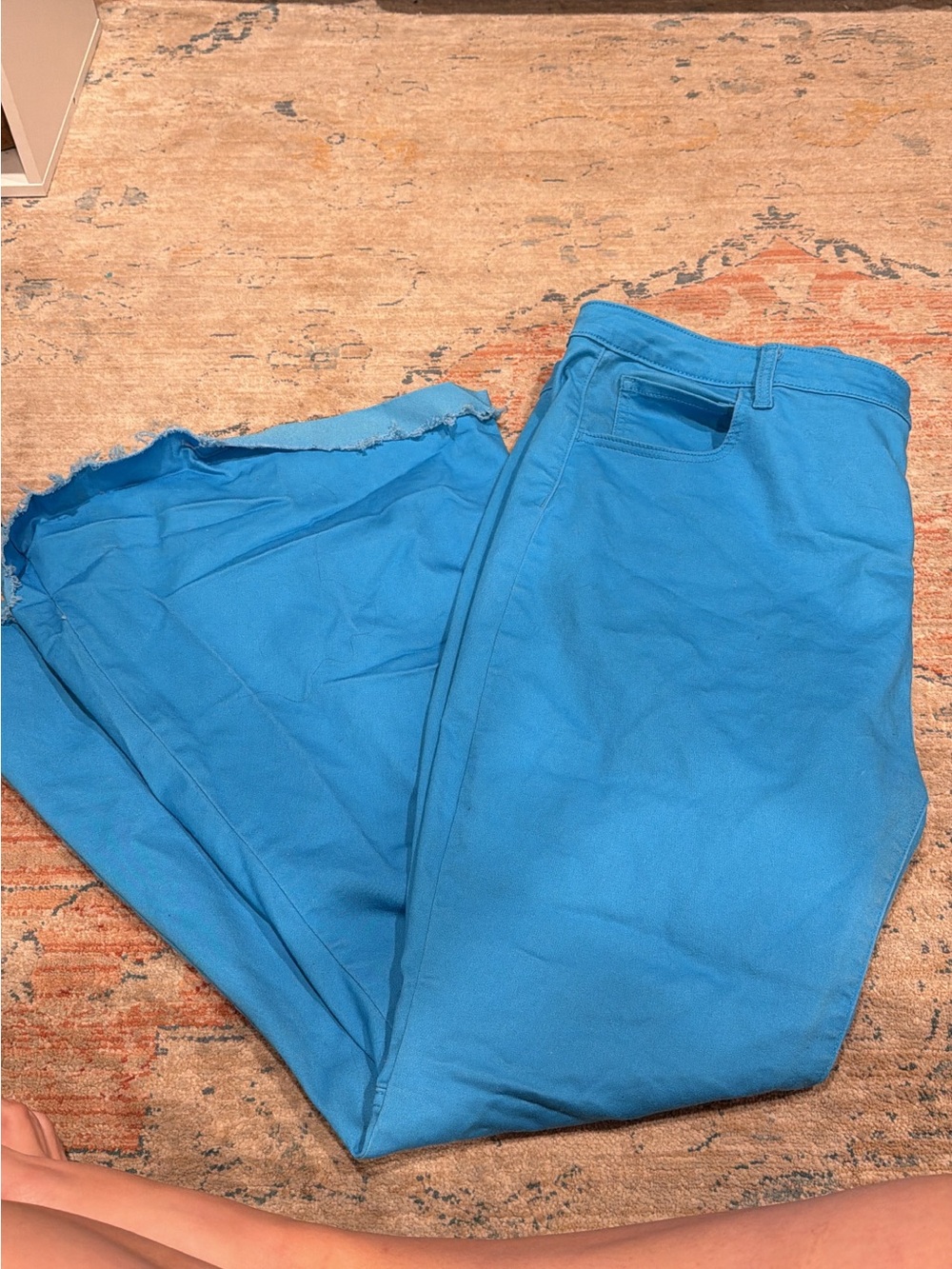 Men's Bright Blue Casual Pants